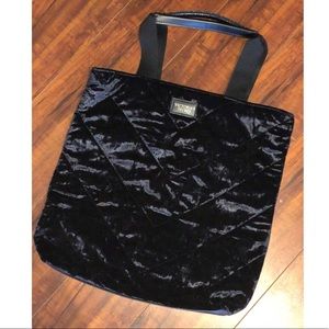 SOLD Victoria’s Secret soft Black velvet tote NWOT